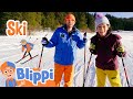 Learn To Ski With Blippi And Meekah Fun And Educational Videos For Kids Blippi