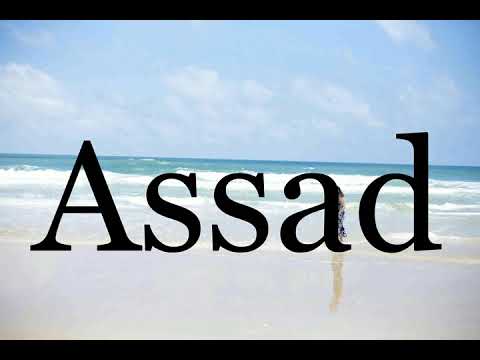 How To Pronounce Assad🌈🌈🌈🌈🌈🌈Pronunciation Of Assad