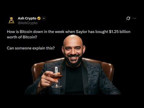 Saylor Buys $1.25B BTC - But It's Not Going UP?