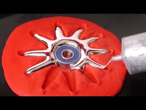 DIY Spiky Gallium Fidget Spinner - Sunshine!