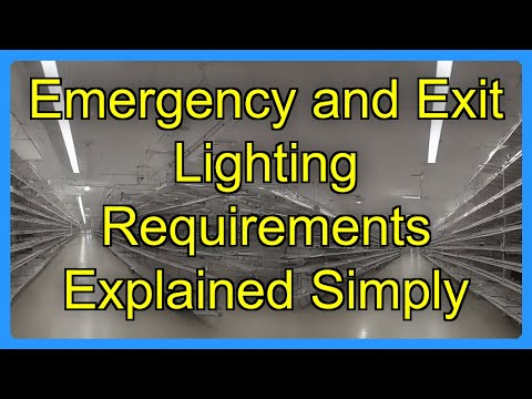 Emergency and Exit Lighting Requirements Explained Simply