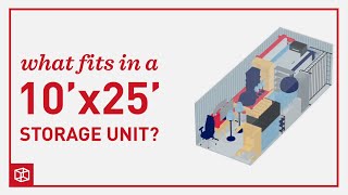 Storage Unit Size Guide - 10'x25'