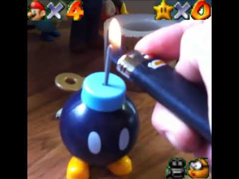 Bob omb but an actual bomb