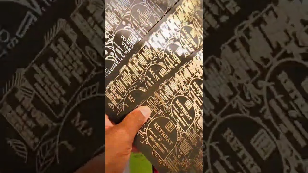 How To Make Foiled Labels on Black Paper