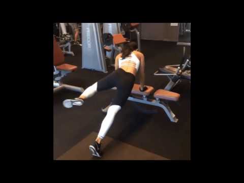 Hot Girl Training in Gym - Fitness