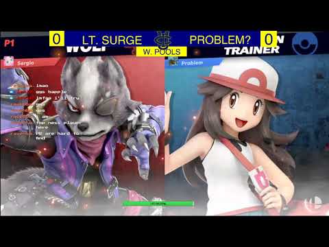 UCI WIFI #14 - BTH | Lt. Surge (Wolf) vs Problem? (Pokemon Trainer) [W. Pools]