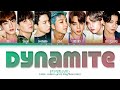 BTS Dynamite Lyrics (Color Coded Lyrics)