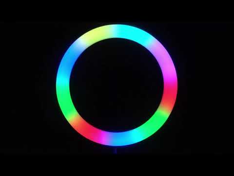 Affichage arc-en-ciel Anneau lumineux arc-en-ciel en mouvement de 20 minutes,