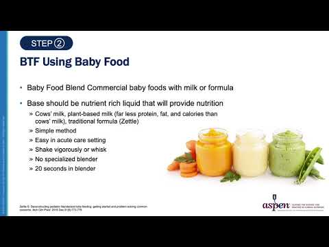 Basics of Homemade Blenderized Tube Feeding Preparation