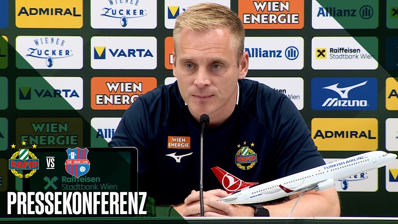 Pressekonferenz nach dem Rückspiel gegen Paide Linnameeskond
