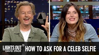 David Spade and Bella Thorne Talk Celebrity Selfie Etiquette - Lights Out with David Spade