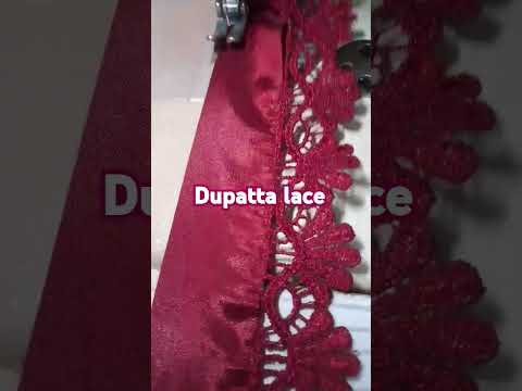 Dupatta paltta lace Finishing #animation #facts #fashion #clothingmeasurement #mariab