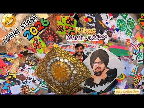 LOHRI STASH 2026 🤩 ! Kite Collection ! 12 Tawa ! 6 Tawa ! 3 Tawa ! Kites ! Batala Promotion 
