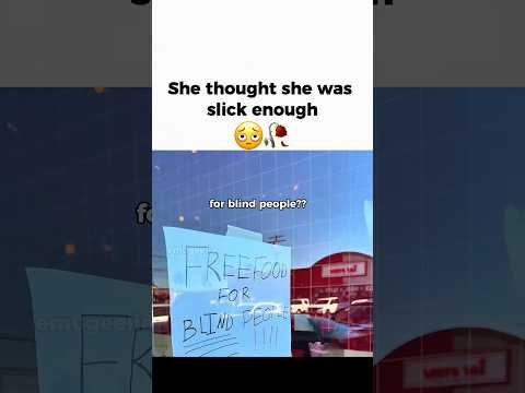 She really tried to get free food 😭
