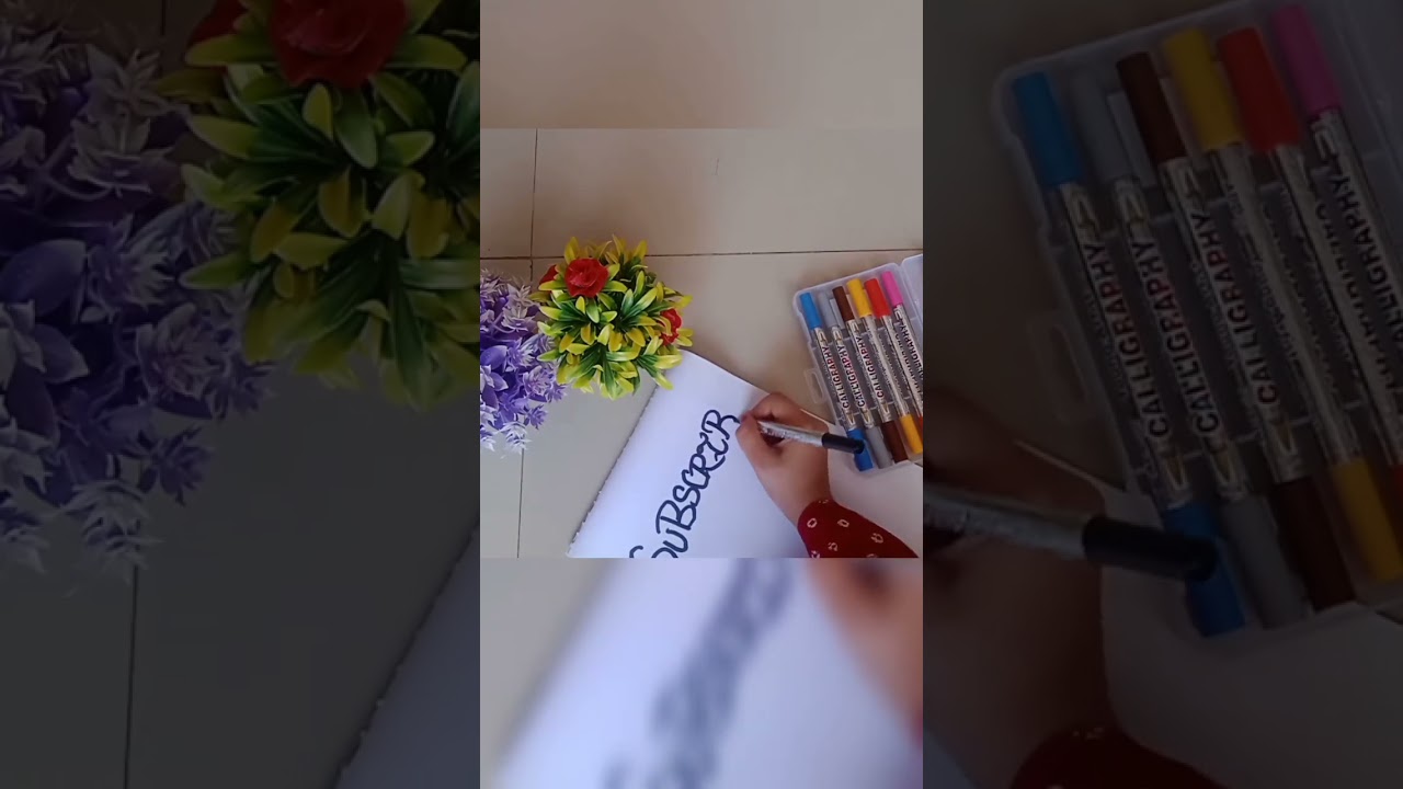 pride brush pen calligraphy