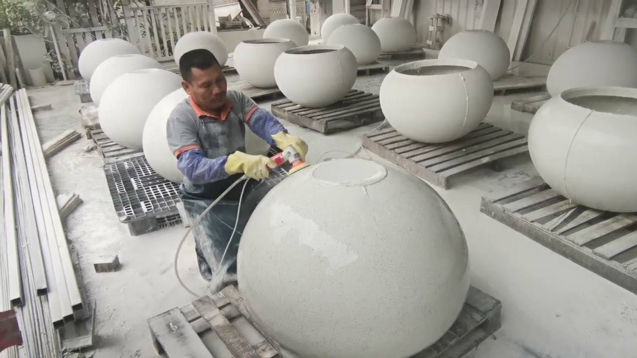 GRC Factory Rodante Making GRC concrete Planter