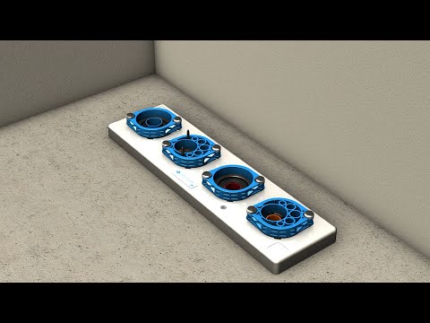 Einbauvideo Installationsteil Quadro-Secura® Nova R4/ Bauherrenpaket-Mehrsparte f. Gebäude o. Keller