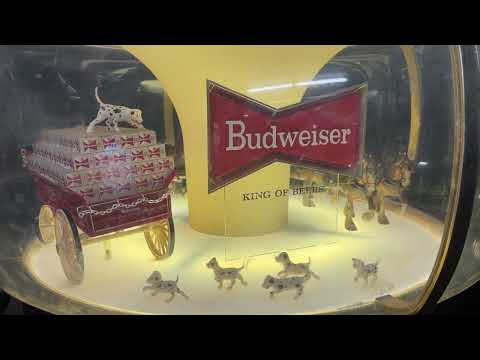 Vintage Budweiser rotating light up carousel | The ORIGINAL