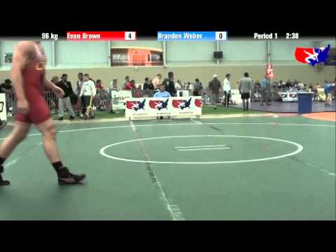 Evan Brown vs. Brandon Weber at 2013 ASICS University Nationals - FS