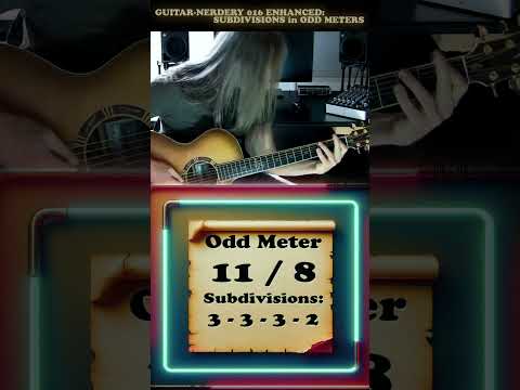 Rock Your Guitar in Odd Meters with Ease! 🎸🔥 Learn the Secret of Making Subdivisions (11/8) #shorts