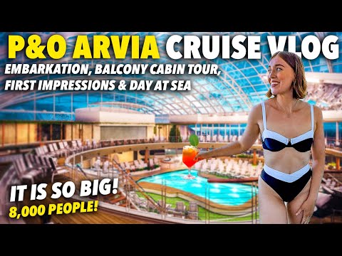 Thumbnail for Boarding P&O ARVIA! UK’s LARGEST CRUISE SHIP! Embarkation & Cabin Tour (Mediterranean Cruise Part 1)