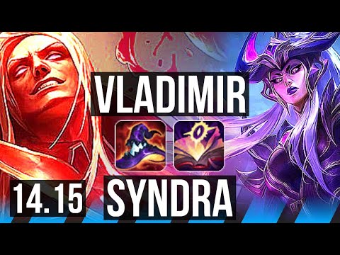 VLADIMIR vs SYNDRA (MID) | 1200+ games, 5/1/3 | EUW Master | 14.15