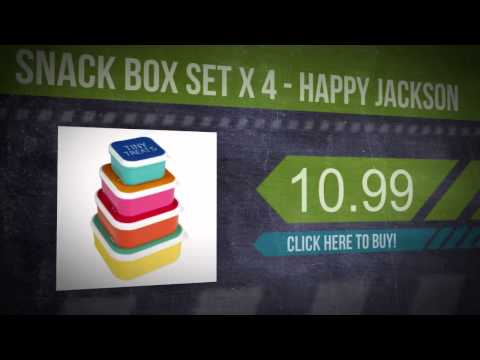Snack Box Set x 4 - Happy Jackson