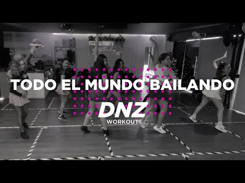 TODO EL MUNDO BAILANDO - Leoni Torres ft. Guaynaa   | Coreografía Oficial Dance Workout | DNZ Studio