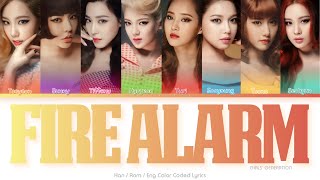 Girls’ Generation (소녀시대) Fire Alarm Color Coded Lyrics (Han/Rom/Eng)
