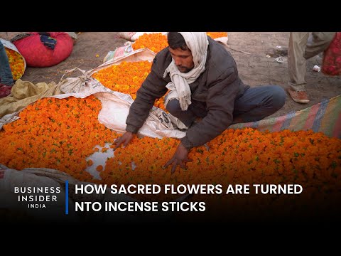 How Sacred Flowers Are Turned Into Incense Sticks | World Wide Waste
