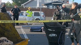 Homeless Encampment Removed from Venice Beach Parking Lot