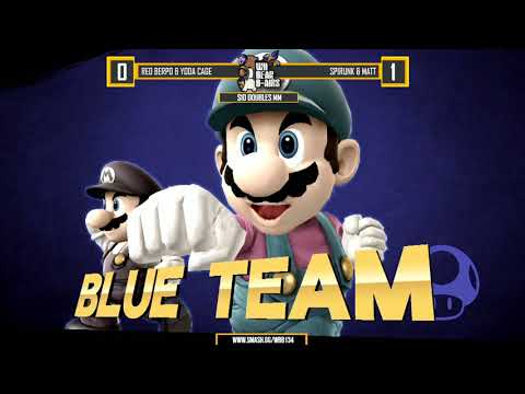 Ultra WBB #134 - red berpo & Yoda Cage vs Spirunk & Matt - $10 Doubles MM - Super Smash Bros. for Wi