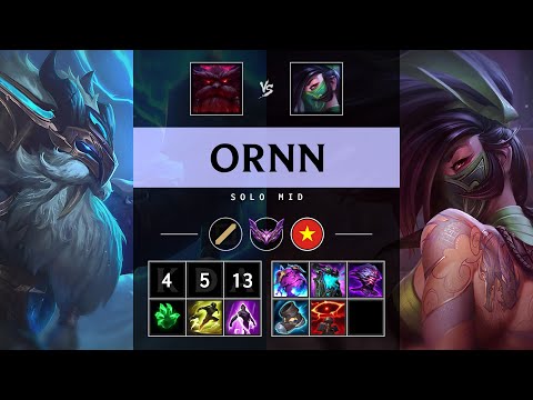 Ornn Mid vs Akali - VN Master Patch 25.14