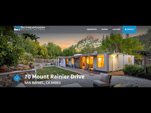 70 Mount Rainier Drive- Courtyard Eichler in Lucas Valley $1,995,000