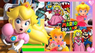 🌸 Super Mario 3D Land HD - Peach Cutscenes 💗