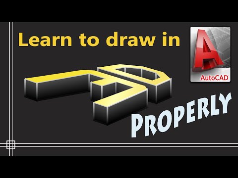 AutoCAD Complete tutorial for Beginners Learn to use Autocad in 60 minutes Part 1