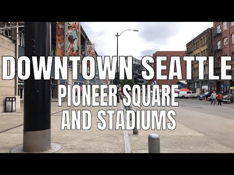 Seattle, Pioneer Square to T-Mobile Park 2019 | Virtual Walking Tour | 4K 60ᶠᵖˢ | City