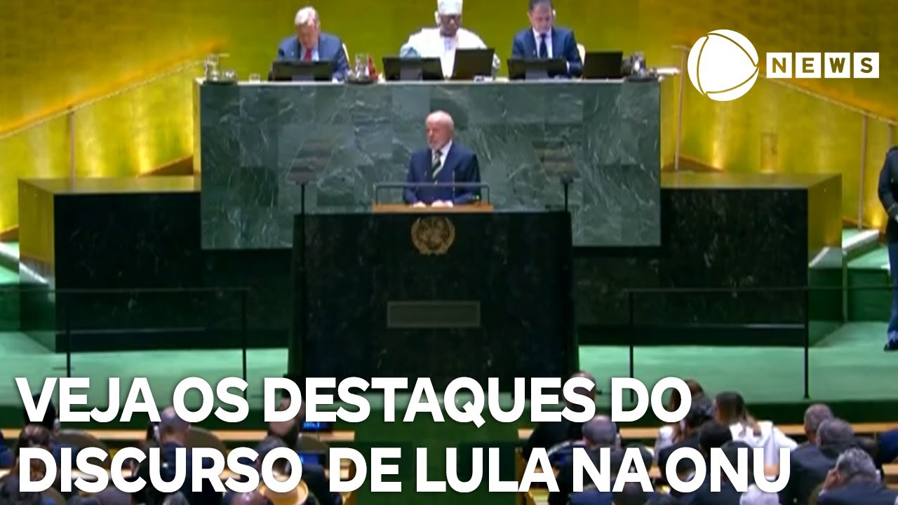 Veja os principais destaques no discurso do presidente Lula na ONU