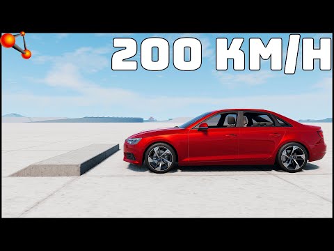CARS VS SQUARE SPEED BUMP! 200 Km/H Crash Test! - BeamNg Drive