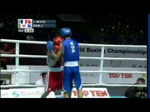 Light Fly (46-49kg) R16 - Beccu Jeremy (FRA) VS Shin Jong (KOR) - 2011 AIBA World Champs