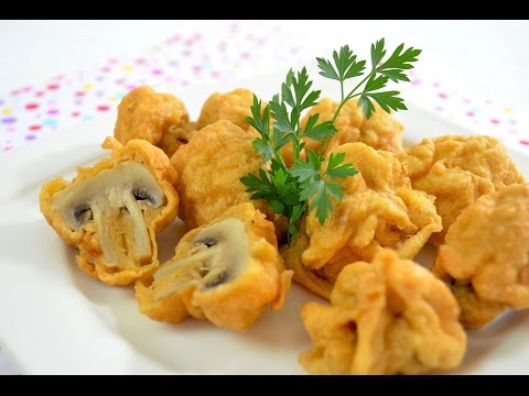 Pieczarki w cieście  - Jak zrobić- [Smakowite Dania]