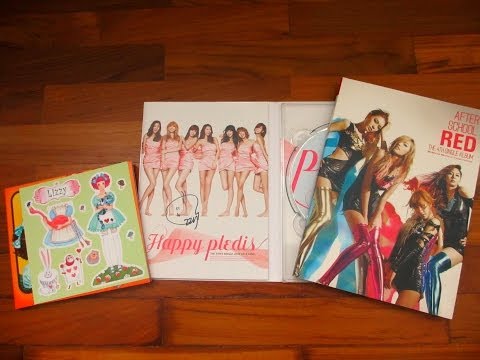 After School Happy Pledis Album ( Autographed By Lizzy ) + Lizzy A~ing Paper Doll