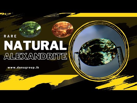 The natural Alexandrite stone from the Danu Group Gemstones Collection