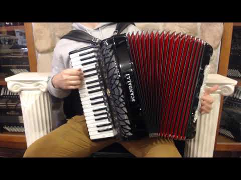 SCANAIRIMBK - Black Scandalli Air I Piano Accordion LMMM 37 96 $5299