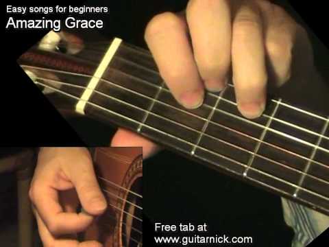 AMAZING GRACE: Chords-Melody Guitar Lesson + TAB by GuitarNick