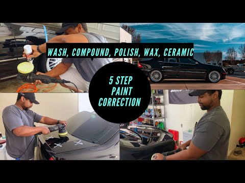 Wash, Paint Correction, Polish & Ceramic Coating a 15 Years Mercedes C230 Auto Detailing Episode  2