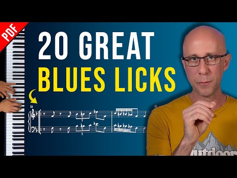 Ćwiczenie 20 świetnych bluesowych i jazzowych zagrywek | Nauka gry na pianinie jazzowym (od począ...