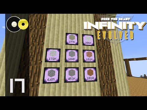 Minecraft Hypermine FTB: Infinity Evolved  | Moving ME System & Storage Monitors | E17