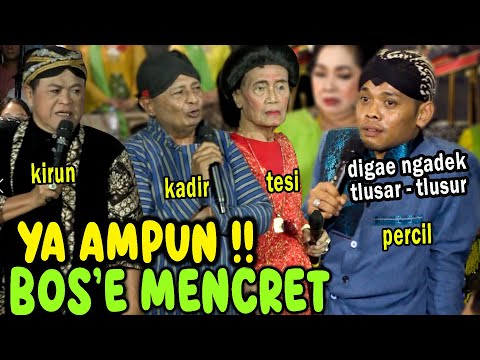 Cak Percil Cs, Kirun, Tesi, Kadir Lucu !! Percil Turun Panggung Karena Sakit Di Geger Madiun