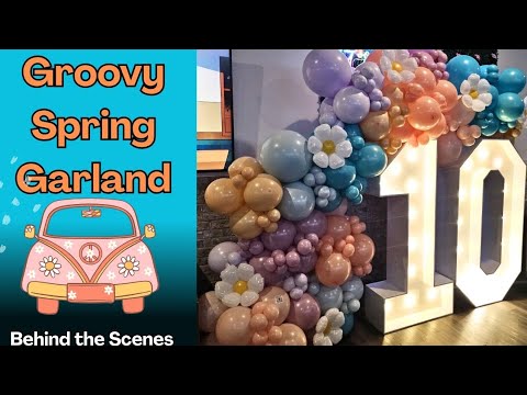 Thumbnail for Groovy Spring Balloon Garland Cascading Over #10 Marquee | Behind the Scenes 🌼✨#Diy #tutorial #bts by Marquee